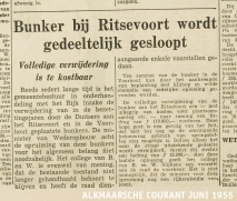 1955. Artikel uit de Alkmaarsche Courant.